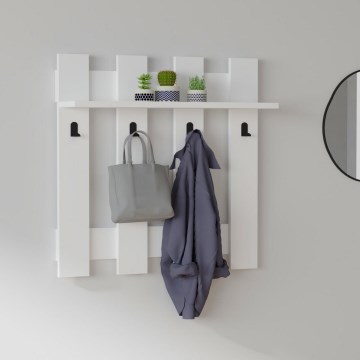 Cabide de parede CARINA 70x70 cm branco