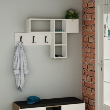 Cabide de parede GAME 61x99,5 cm branco