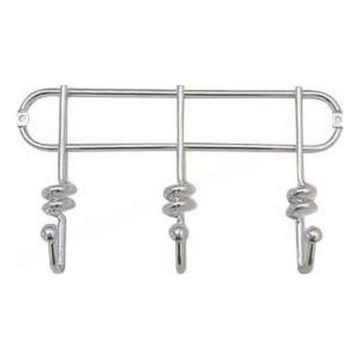 Cabide de parede TWIST 13,3x25,3 cm cromado brilhante