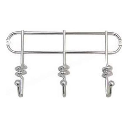 Cabide de parede TWIST 13,3x25,3 cm cromado brilhante