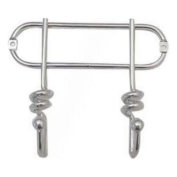Cabide de parede TWIST 13,5x16,5 cm cromado brilhante