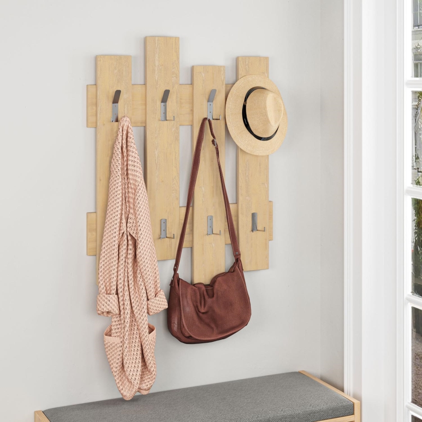 Cabide de parede WAVE 81x64 cm bege