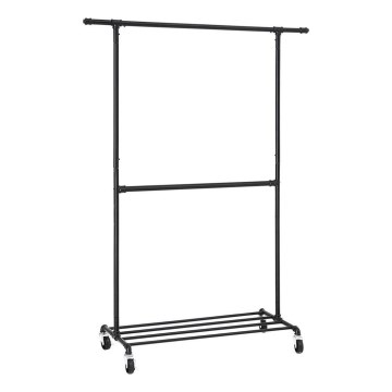 Cabideiro de pé móvel LINEA preto