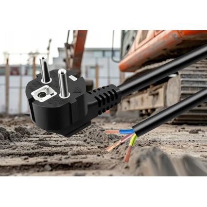 Cabo de alimentação 3 m 230 V preto