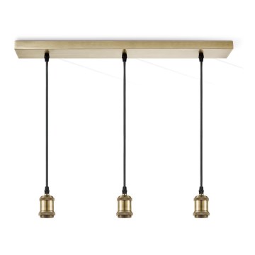 Cabo de alimentação VINTAGE 3xE27/40W/230V latão