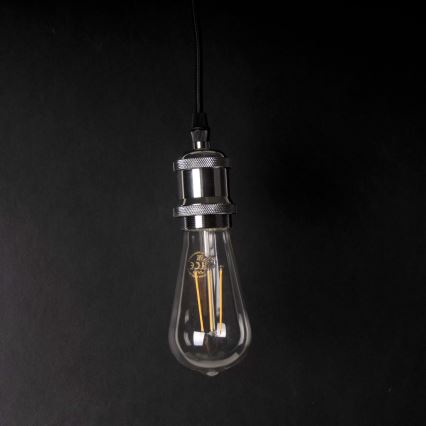 Cabo de carregamento 1xE27/20W/230V cromado brilhante