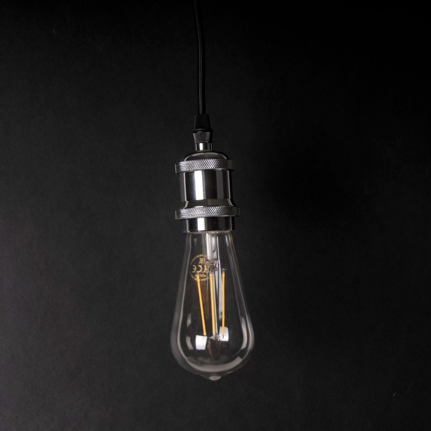 Cabo de carregamento 1xE27/20W/230V cromado brilhante