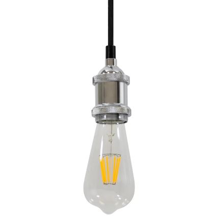 Cabo de carregamento 1xE27/20W/230V cromado brilhante