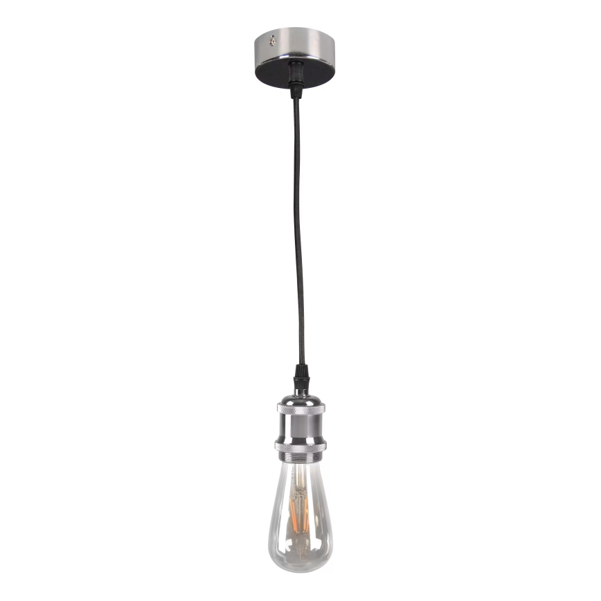 Cabo de carregamento 1xE27/20W/230V cromado brilhante