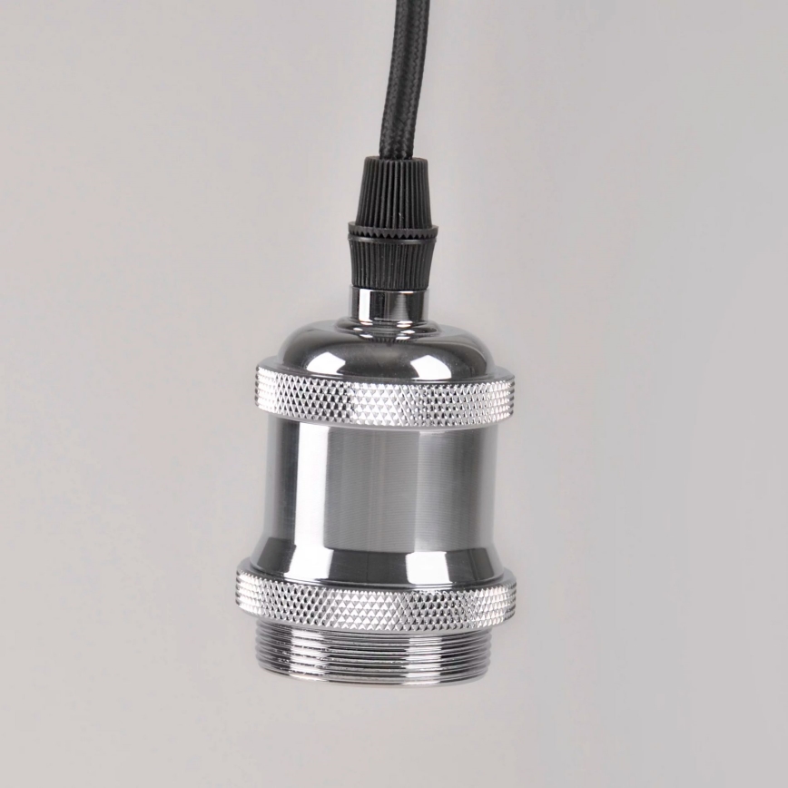Cabo de carregamento 1xE27/20W/230V cromado brilhante