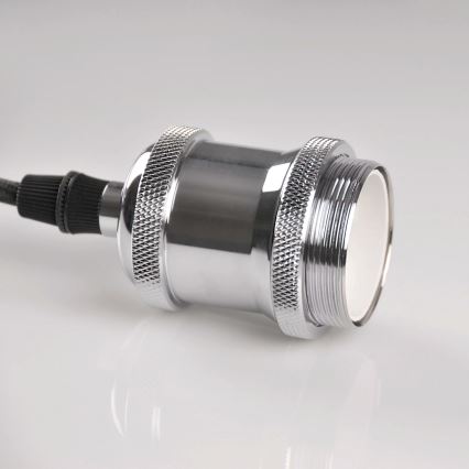 Cabo de carregamento 1xE27/20W/230V cromado brilhante