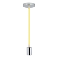 Cabo de carregamento 1xE27/60W/230V amarelo/cromado brilhante