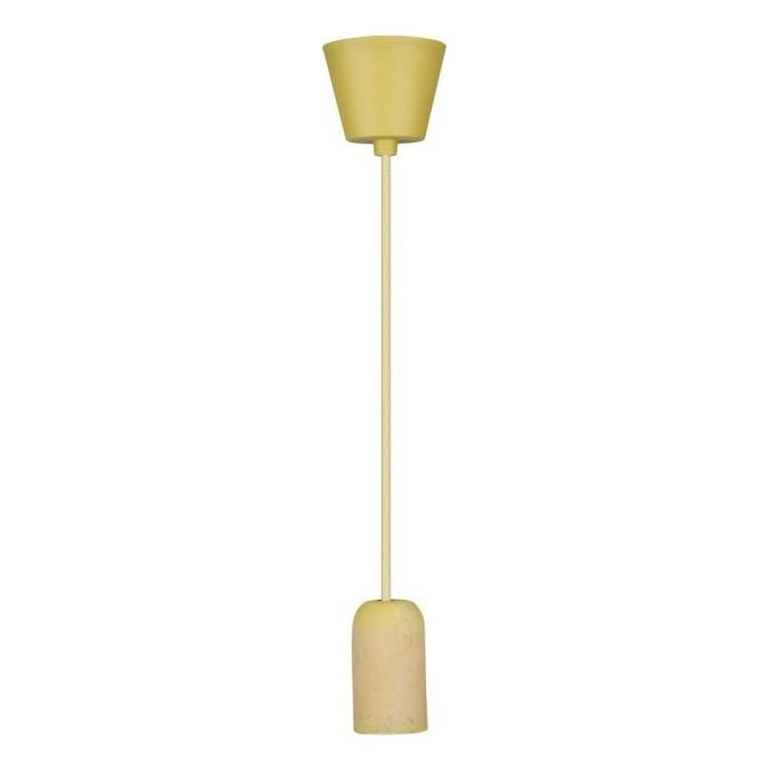 Cabo de carregamento 1xE27/60W/230V betão/amarelo