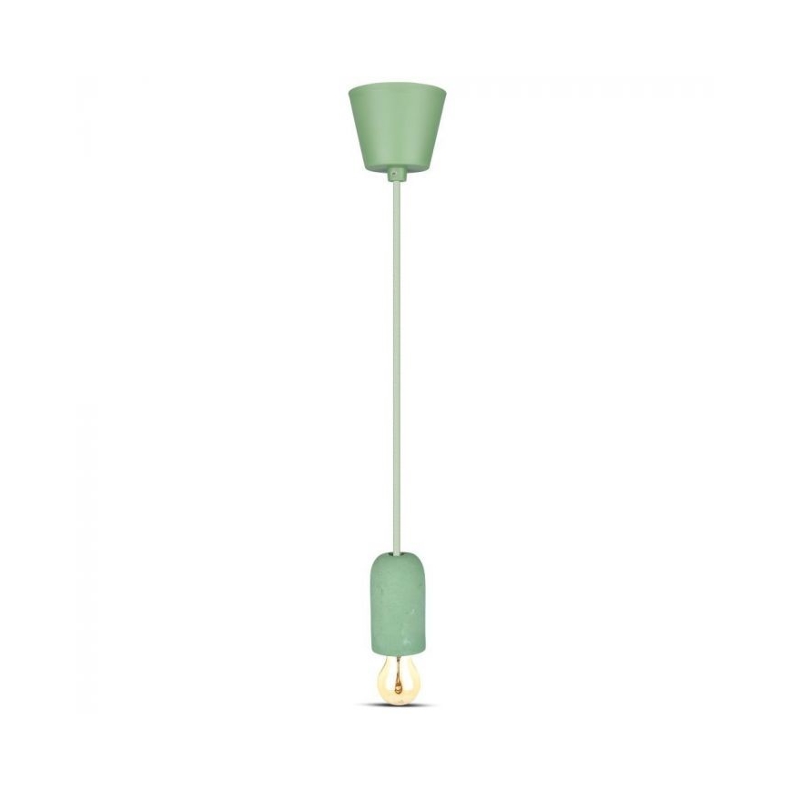 Cabo de carregamento 1xE27/60W/230V betão/verde