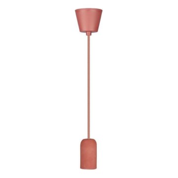 Cabo de carregamento 1xE27/60W/230V betão/vermelho