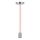 Cabo de carregamento 1xE27/60W/230V laranja/cromado brilhante