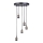 Cabo de carregamento 5xE27/60W/230V bronze