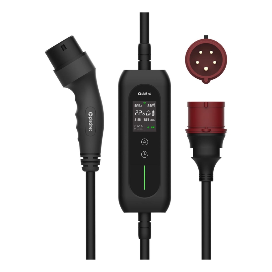 Cabo de carregamento para carros elétricos tipo 2 5 m 22kW 16A IP54 Tuya