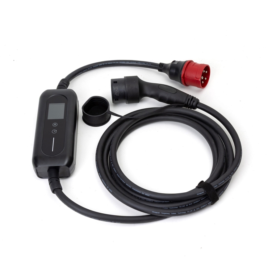 Cabo de carregamento para carros elétricos tipo 2 5 m 22kW 16A IP54 Tuya