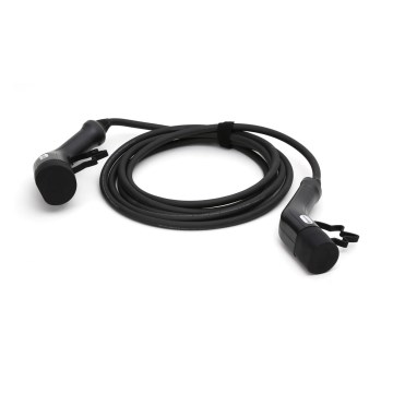 Cabo de carregamento para carros elétricos tipo 2 5m 11kW 16A IP54 preto