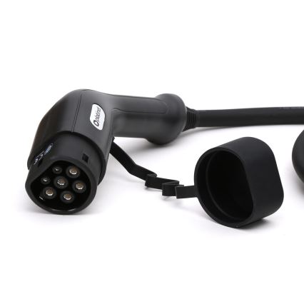 Cabo de carregamento para carros elétricos tipo 2 5m 11kW 16A IP54 preto
