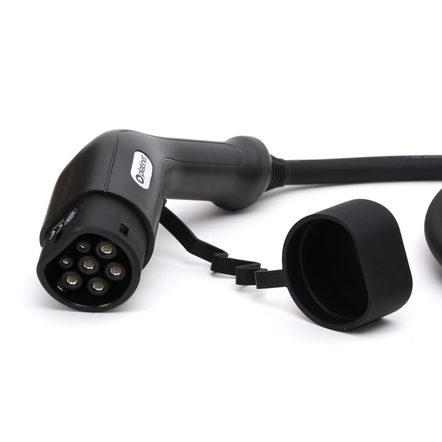 Cabo de carregamento para carros elétricos tipo 2 5m 11kW 16A IP54 preto