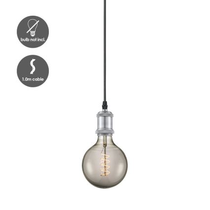 Cabo de carregamento VINTAGE 1xE27/60W/230V cromado mate