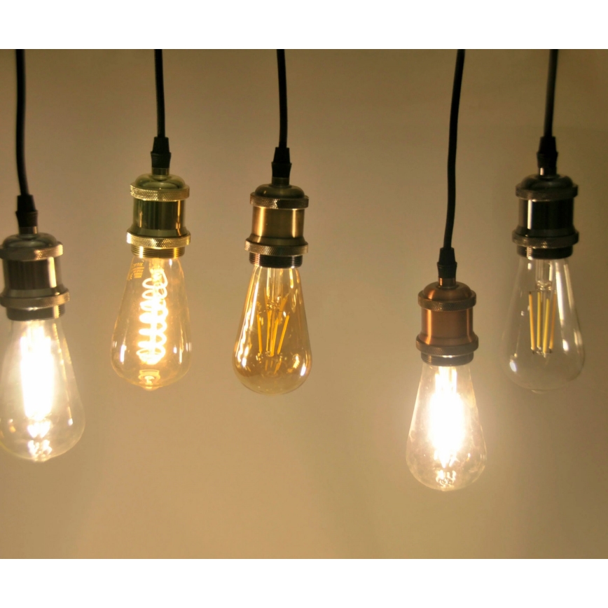 Cabo de carregar 1xE27/20W/230V dourado