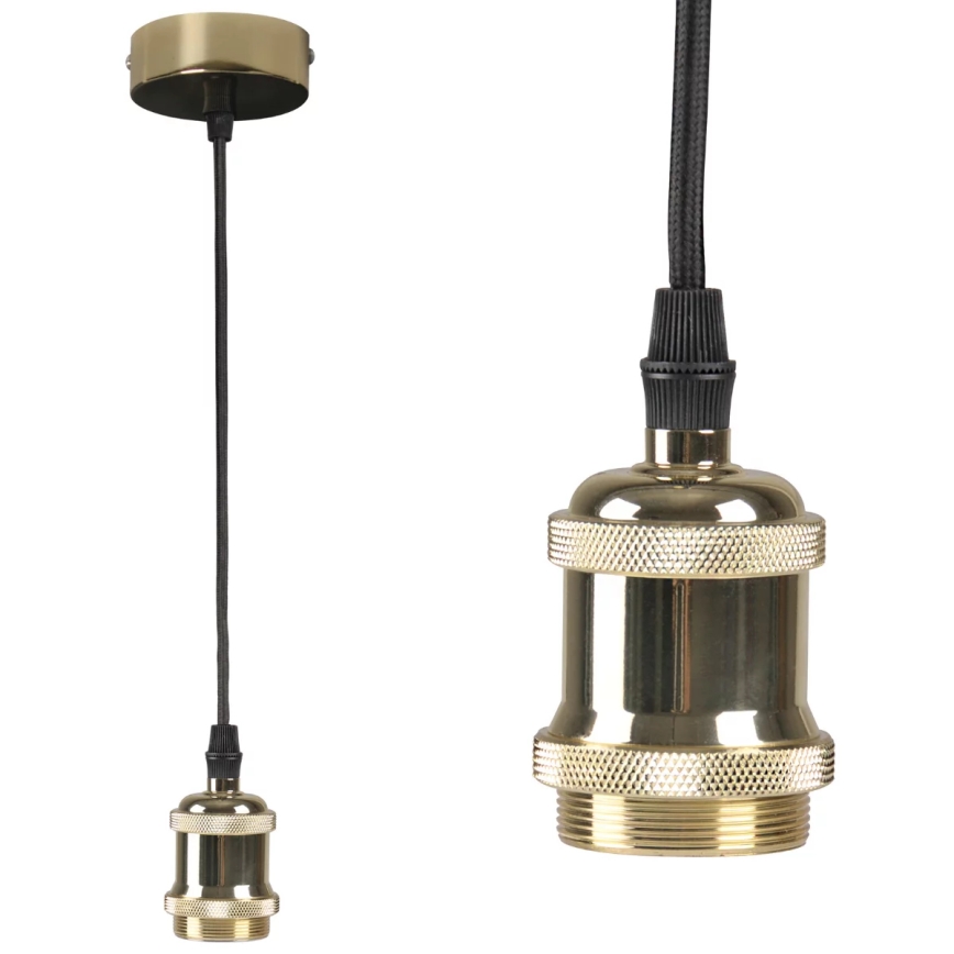 Cabo de carregar 1xE27/20W/230V dourado