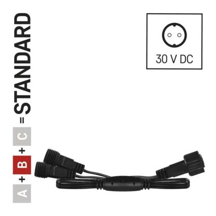 Cabo de derivação exterior para cordões de ligação 0,5 m IP44