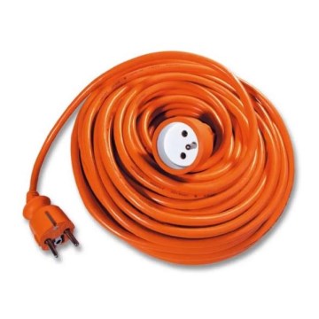 Cabo de extensão 20 m laranja