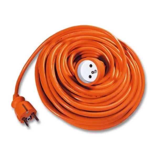 Cabo de extensão 20 m laranja