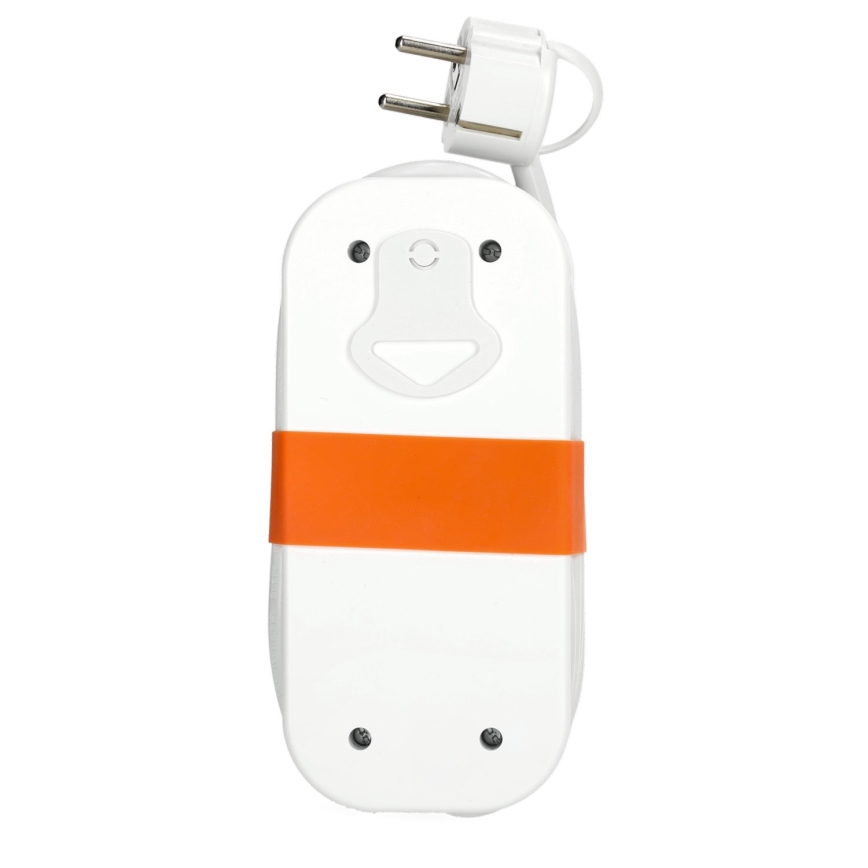 Cabo de extensão 2Z + 2xUSB 1,4 m branco