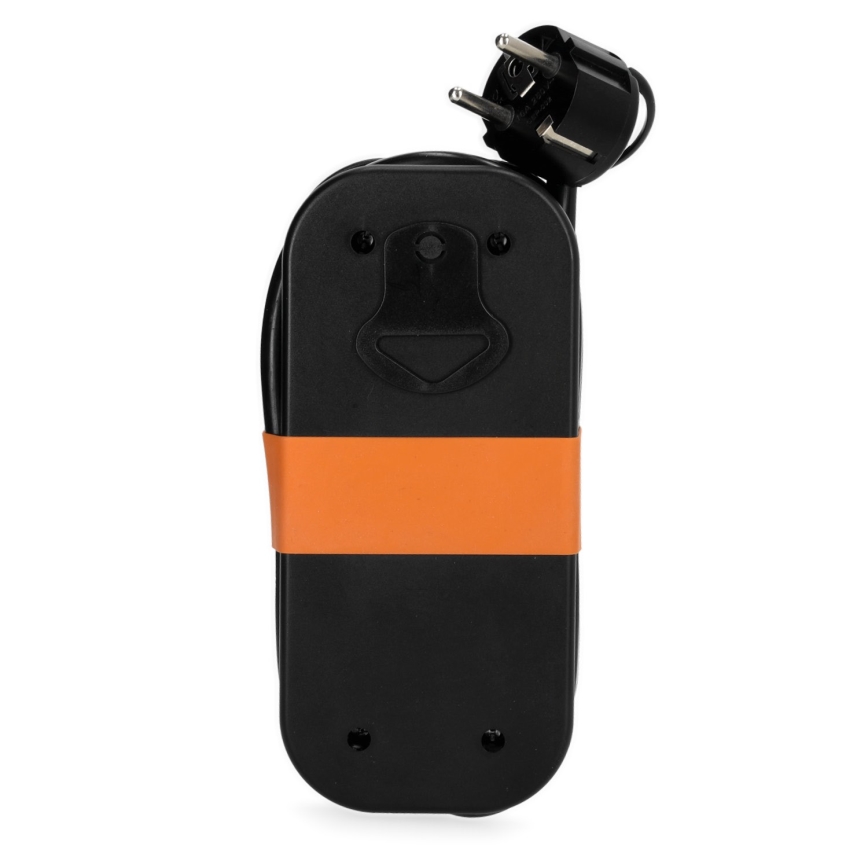 Cabo de extensão 2Z + 2xUSB 1,4 m preto