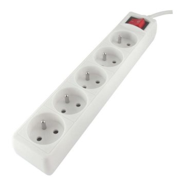 Cabo de extensão com interruptor 5 pinos 1,5m