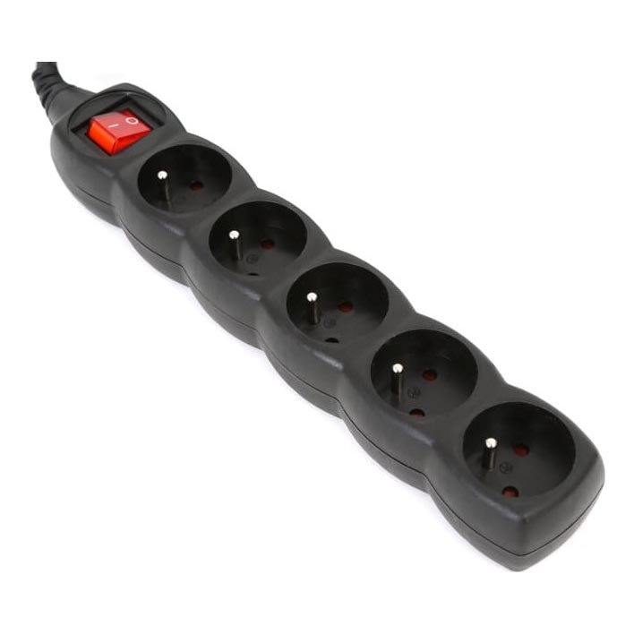 Cabo de extensão com interruptor 5Z Type E 3m preto