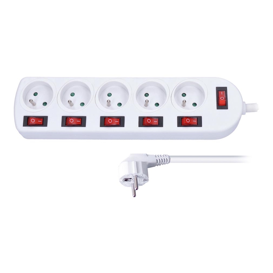 Cabo de extensão com interruptores 3 m