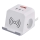 Cabo de extensão cubo com carregamento sem fios QI 2Z +2xUSB-A+1xUSB-C 2m branco