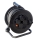 Cabo de extensão em carretel 25m preto IP44