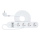 Cabo de extensão inteligente com interruptor 4Z + 2xUSB-A+1xUSB-C 1,5m Wi-Fi Tuya branco