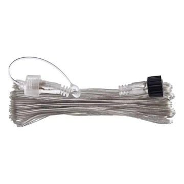 Cabo de extensão para cordões de iluminação interligáveis, transparente, 10 m, IP44
