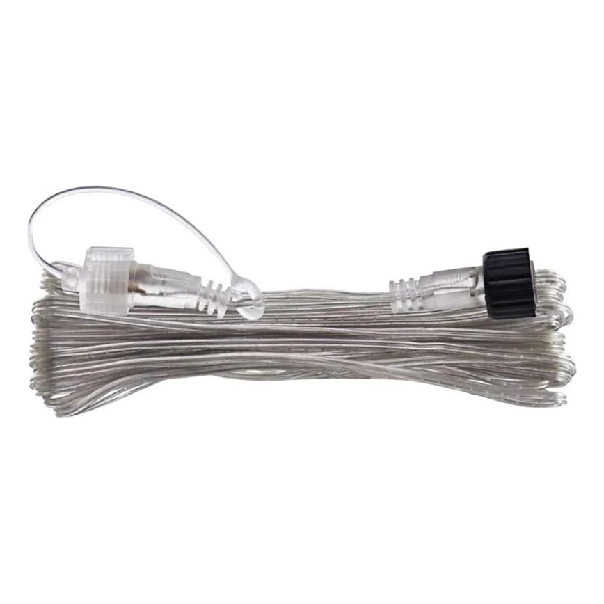 Cabo de extensão para cordões de iluminação interligáveis, transparente, 10 m, IP44