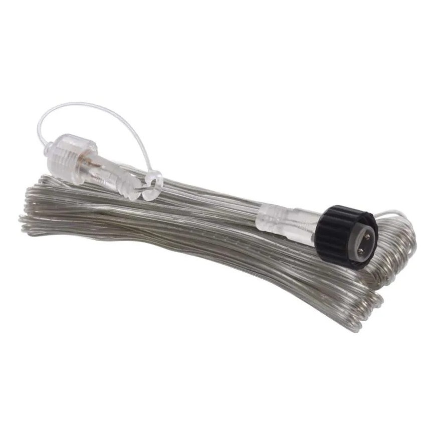 Cabo de extensão para cordões de iluminação interligáveis, transparente, 10 m, IP44