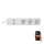Cabo de extensão SMART com interruptor 1,5m + 2xUSB/Wi-Fi Tuya SCHUKO