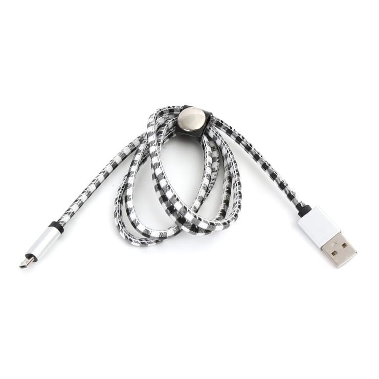 Cabo USB conector USB A / Micro USB 1m branco