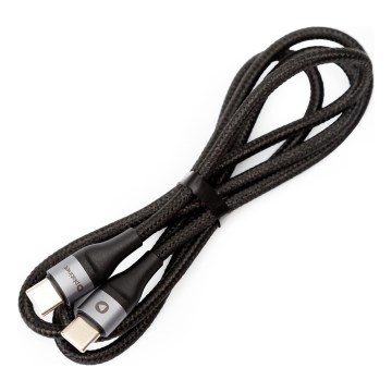 Cabo USB resistente USB-C / USB-C conector 60W 1m preto