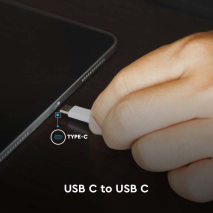 Cabo USB TYPE C conector LED display 1m
