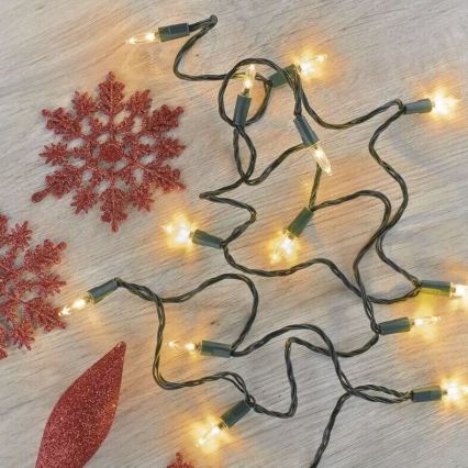 Cadeia de luzes LED exterior de Natal 150xLED/27,35m IP44 vintage