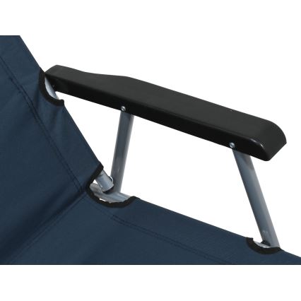 Cadeira de campismo dobrável azul