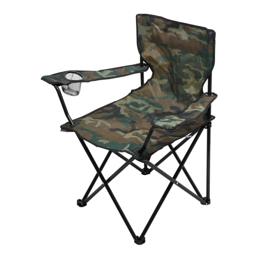 Cadeira de campismo dobrável camuflada